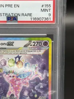 Pokemon Prismatic Evolutions Espeon ex #155/131 Special Illustration Rare PSA 9 - Image 3