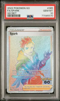 PSA 10 - SWSH Pokemon Go - Spark - 085/078 - Hyper Secret Rare - Image 1
