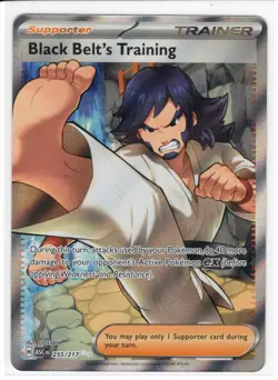 Pokemon TCG - ASC EN - Black Belt's Training - 255/217 - Full Art Ultra Rare - Image 1