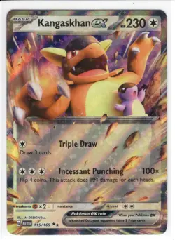 Pokemon TCG - MEW EN - Kangaskhan EX - 115/165 - Double Rare - Image 1
