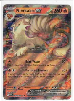 Pokemon TCG - MEW EN - Ninetales EX - 038/165 - Double Rare - Image 1