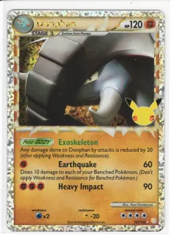 Pokemon TCG - Celebrations: Classic Collection - Donphan - 107/123 - Holo Rare - Image 1