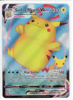 Pokemon TCG - Celebrations - Surfing Pikachu VMAX - 009/025 - Ultra Rare - Image 1