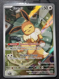 Pokemon Center Stamped Eevee #173 Prismatic Evolutions TCG Promo Card - Image 1