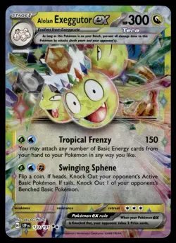 ALOLAN EXEGGUTOR EX 133/191 Double Rare Surging Sparks Pokemon Holo NM - Image 1