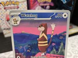 Pokemon TCG - S&V - White Flare - Watchog 153/086 - Illustration Rare - NM - Image 4