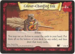 Harry Potter Diagon Alley TCG - Rare "Colour-Changing Ink" Card #4/80 - Image 1