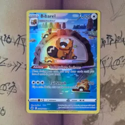 Bibarel GG25/GG70 Crown Zenith Galarian Gallery Holo NM Pokemon Card English - Image 1