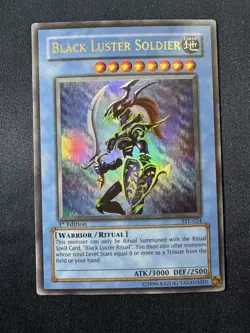 Yu-Gi-Oh Black Luster Soldier 1st Edition Ultra Rare Card TCG SYE-024 LP+ #1 C - Image 1