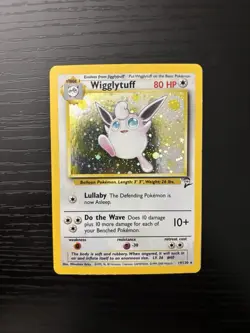 Pokemon WOTC Wigglytuff Base Set 2 Holo Rare Card 19/130 Eng 2000 - Image 1