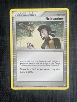 Pokemon Card - Fieldworker - 73/92 - EX Legend Maker - 2006 - Lightly Played - Image 1