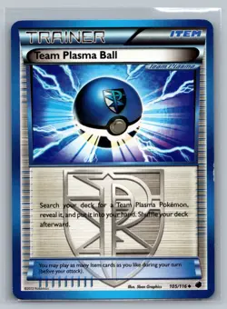 Team Plasma Ball (Team Plasma) Plasma Freeze #105/116 Uncommon Pokemon Card - Image 1