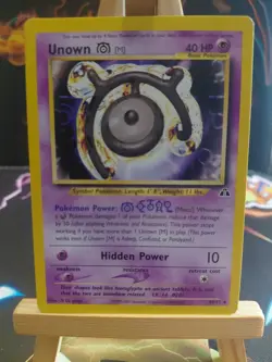 Pokemon Unown M Neo Discovery TCG Card 49/75 Regular - Image 1