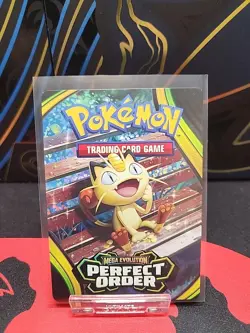 Meowth Pokemon TCG Perfect Order Trainer Tips Art Card Build And Battle - Image 1