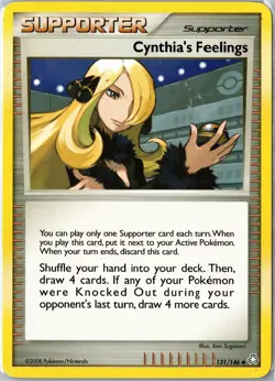 Pokemon Card - Cynthia's Feelings 131/146 Legends Awakened Uncommon MP - Image 1