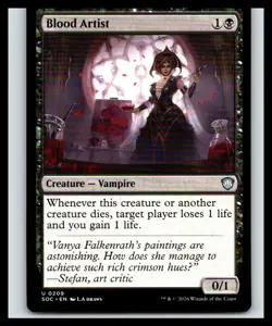 Blood Artist | 209 NM/M | Commander: Secrets of Strixhaven | Magic MTG - Image 1