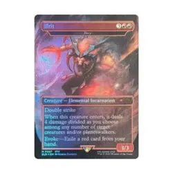 WotC MtG Magic the Gathering Ifrit - Fury (Rainbow Foil) (MR) (Foil) NM - Image 1
