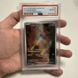 Pokemon TCG Charmander Illustration Rare Holo Card 168/165 SV151 psa 10 - Image 1