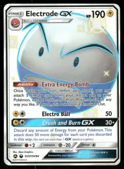 Pokemon Cards Electrode GX SV57/SV94 Hidden Fates Rare NM *2 - Image 1
