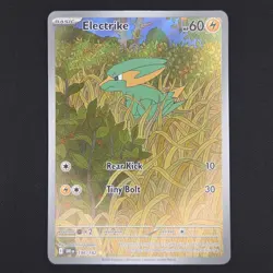 Pokemon TCG Card Electrike 196/182 Destined Rivals Illustration Rare - NM - Image 1