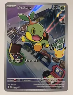 Turtwig MEP 040 - First Partner Illustration Rare Promo Pokemon 30th Anniversary - Image 1