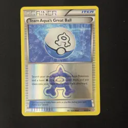Team Aqua's Great Ball 27/34 Reverse Holo Double Crisis Pokemon TCG English NM - Image 1