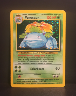 Venusaur Holo | Base Set | moderat bespielt | englisch | Bisaflor | Pokemon | + - Image 1