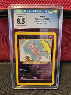 2001 Pokemon Southern Islands Mew Reverse Holo Promo cgc 8.5!! - Image 1