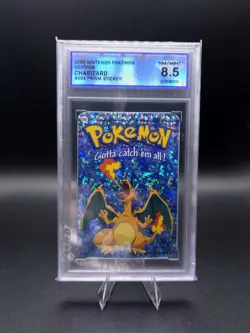 8.5-Charizard #006 - Vintage Vending Machine Prism Sticker 2000 - Pokemon Card - Image 1