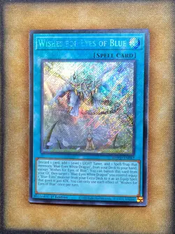 Yugioh Wishes for Eyes of Blue SDWD-EN042 Secret Rare 1st Ed NM - Image 1