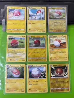 Pokemon Binder Collection Voltorb Cards Black & White XY Sun & Moon - Image 1