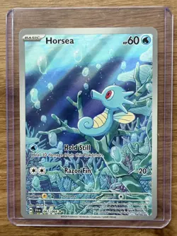 Horsea (067/064) Shrouded Fable Illustration Rare Pokemon Card English NM - Image 1