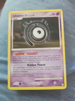 Unown M 66/123 Mysterious Treasures Pokemon Card - Image 1