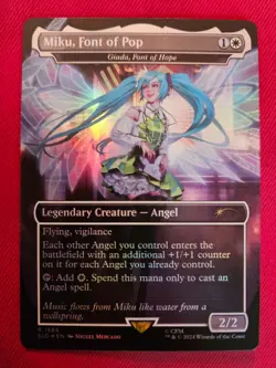 Miku, Font of Pop / Giada, Font of Hope - FOIL - NM - Secret Lair MtG - Image 1
