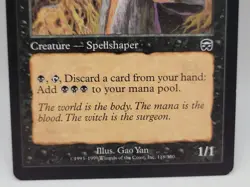 Bog Witch Mercadian Masques LP MTG Black Creature Spellshaper - Image 3