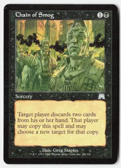 Chain of Smog 132 Uncommon Onslaught Magic: The Gathering Lightly Played - Image 1