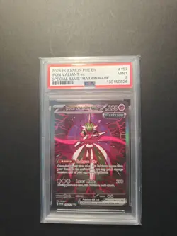 Pokemon TCG Prismatic Evolutions Iron Valiant EX Card 157/131 PSA 9 - Image 1