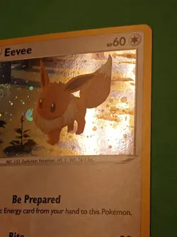 GALAXY SWIRL Pokemon Eevee SWSH 190 Holo Black Star Promo - Image 4