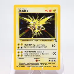Pokemon TCG - Zapdos 20/130 Base Set 2 Holo Rare WOTC - EXC/NM - Image 2