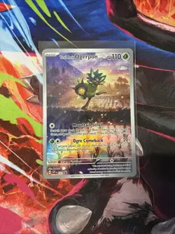 Teal Mask Ogerpon SVP 123 Black Star Promo Full Art Rare Holo Pokemon TCG - NM - Image 1
