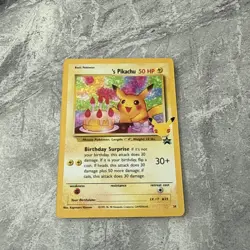 Pokemon Birthday Pikachu 24 Holo Black Star Promo Celebrations pack fresh NM - Image 1