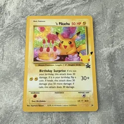 Pokemon Birthday Pikachu 24 Holo Black Star Promo Celebrations pack fresh NM - Image 5