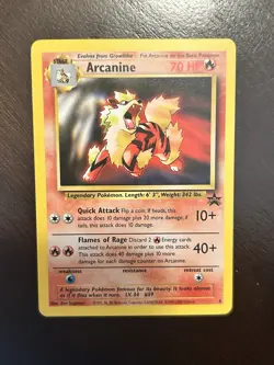 Arcanine 6 Black Star Promo Wizards of the Coast (2000) Vintage Promo Pokemon - Image 1