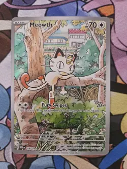 Pokemon TCG Meowth IR 106/094 Phantasmal Flames Near Mint - Image 1