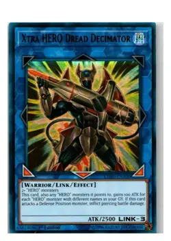 Xtra HERO Dread Decimator LEHD-ENA00 Ultra Rare Legendary Hero Decks Yu-Gi-Oh NM - Image 1