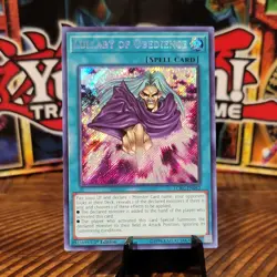 Yu-Gi-Oh! Lullaby of Obedience 1st Edition LCKC-EN042 Secret Rare Near Mint NM - Image 1