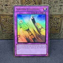 Yugioh Solemn Judgment GLD5-EN045 Ghost Gold Rare Limited Edition NM - Image 1