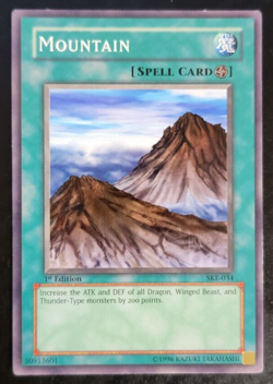 Yu-Gi-Oh - Trading Card - Spell Card - Mountain - 1st Edition - SKE-034 - Image 1