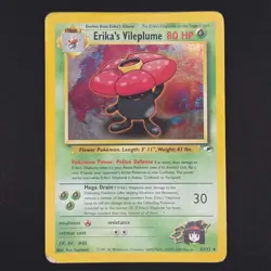 Pokemon TCG Card Erika's Vileplume 5/132 Gym Heroes Unlimited Holo Rare - HP - Image 1