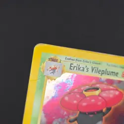 Pokemon TCG Card Erika's Vileplume 5/132 Gym Heroes Unlimited Holo Rare - HP - Image 3